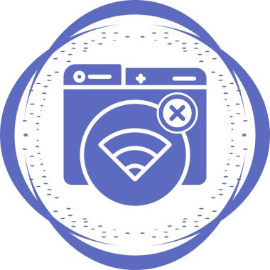 wifi Bağlantı Hatası vektör çizimi 