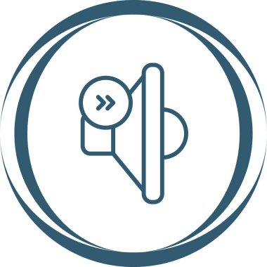 İleri simgesinin vektör illüstrasyonu