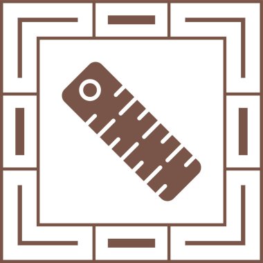 Cetvel web simgesi, vektör çizim
