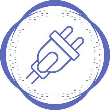 elektrik dolgu simgesi web illüstrasyonu