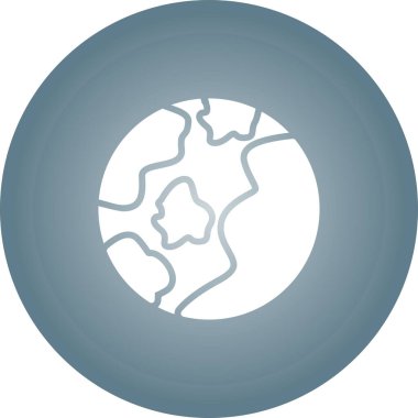 Earth icon, vector illustration simple design