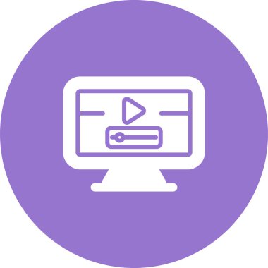 bilgisayar simgesi, vektör illüstrasyonu basit tasarım