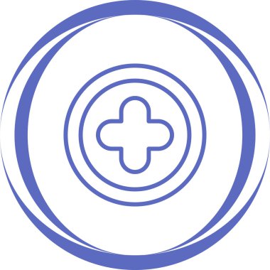 Artı işaret simgesi. Sembol ekle. Navigasyon. vektör illüstrasyonu  