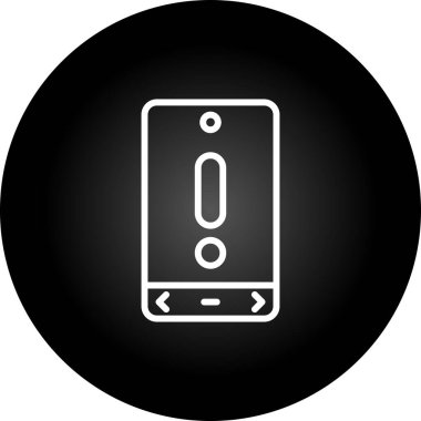 akıllı telefon simgesi, vektör illüstrasyonu basit tasarım