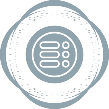 Bir Menü simgesinin vektör çizimi