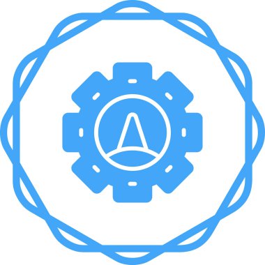 Hız göstergesi veya Tachometer simgesi. Beyaz Hız Sembolü İzole Edildi 