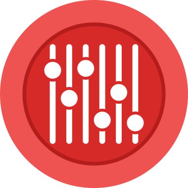 Sliders modern simgesinin vektör illüstrasyonu        