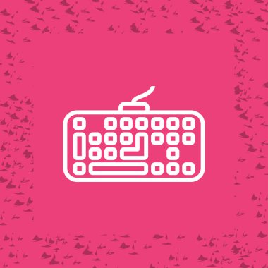 Klavye. Web simgesi basit tasarım