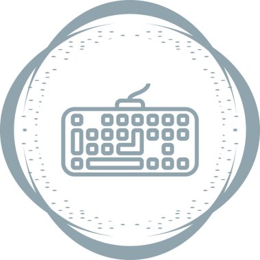Klavye. Web simgesi basit tasarım