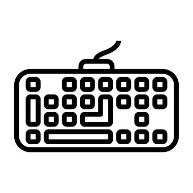 Klavye. Web simgesi basit tasarım