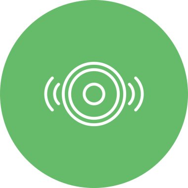 ses müzik simgesi, vektör illüstrasyonu 