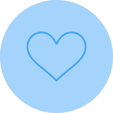 kalp simgesi, web basit illüstrasyon