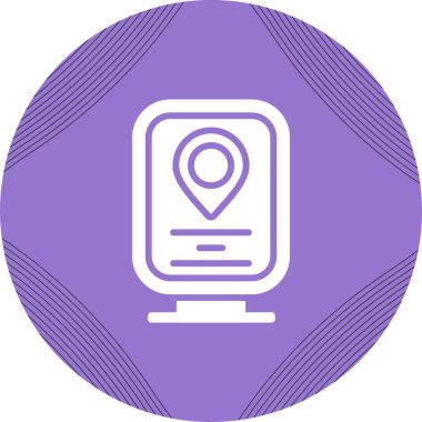 konum pin simgesi vektör illüstrasyonu 