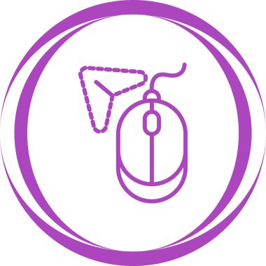 Beyaz Arkaplanda İmleç Simgesi İzole Edildi 