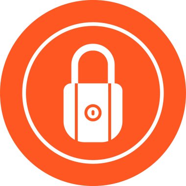 Asma kilit simgesinin web illüstrasyonu