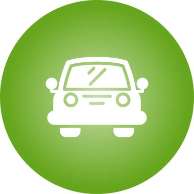 Araba simgesi, vektör illüstrasyonu basit tasarımlar