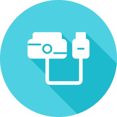 usb simgesi, vektör illüstrasyonu basit tasarım