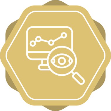 İş içgörü simgesi, vektör illüstrasyonu basit tasarım