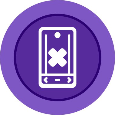 akıllı telefon simgesi, vektör illüstrasyonu basit tasarım