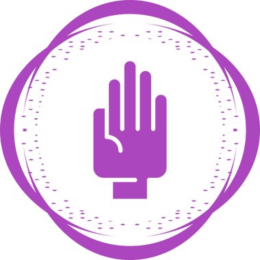 el simgesi, vektör illüstrasyonu basit tasarım