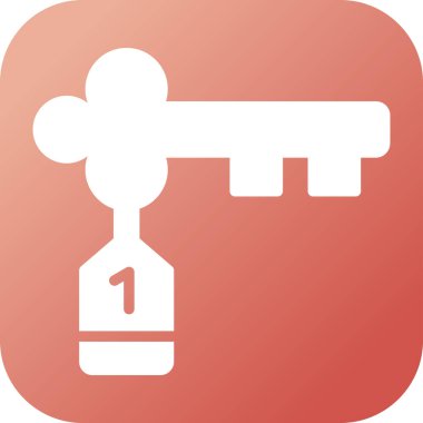 Anahtar. Web simgesi basit illüstrasyon