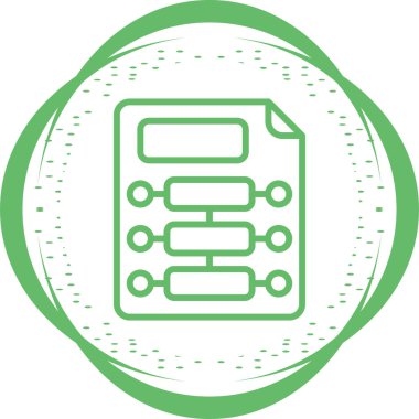 Infographic web simgesinin vektör illüstrasyonu