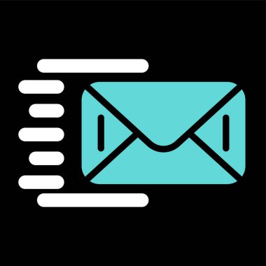 e-posta mektup simge vektör çizim 