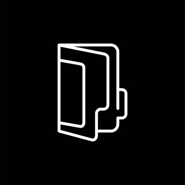 dizin web simgesi, basit vektör illüstrasyonu