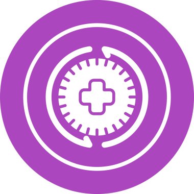 Geçmiş web simgesi vektör illüstrasyonu