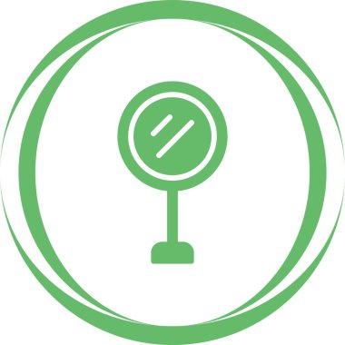  Sinyal ayna web simgesi vektör illüstrasyonu 