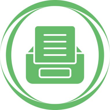 Dizin ikonu vektör illüstrasyonundaki belgeyi arşivle