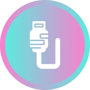 usb simgesi, vektör illüstrasyonu basit tasarım