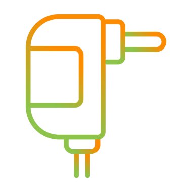 elektrik dolgu simgesi web illüstrasyonu