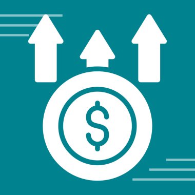 Maliyet web simgesi basit illüstrasyon