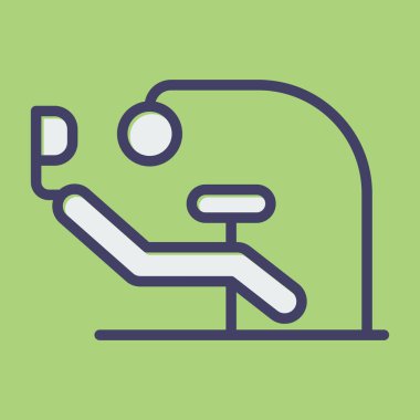 Sandalye simgesinin vektör illüstrasyonu