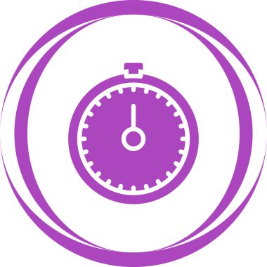 Kronometre Web simgesi basit illüstrasyon