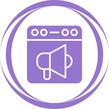 tarayıcı simgesi vektör illüstrasyonu