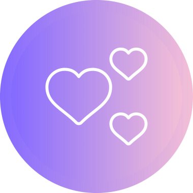 Kalplerin vektör illüstrasyonları 