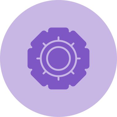 dişli ağ simgesi, basit vektör illüstrasyonu