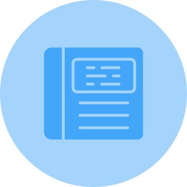 Kişisel ve ticari kullanım için Turuncu Kitap ikonu vektör çizimi.