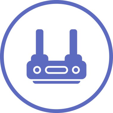 router vektör simgesi, tasarım taslağı 
