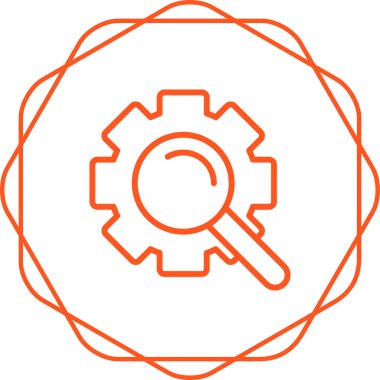 Arama motoru simgesi, web illüstrasyonu