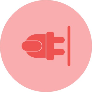 elektrik dolgu simgesi web illüstrasyonu