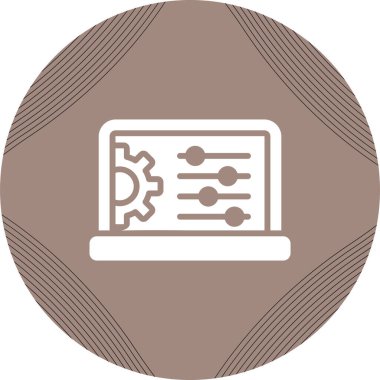 Smartboard düz simgesi, vektör illüstrasyonu 