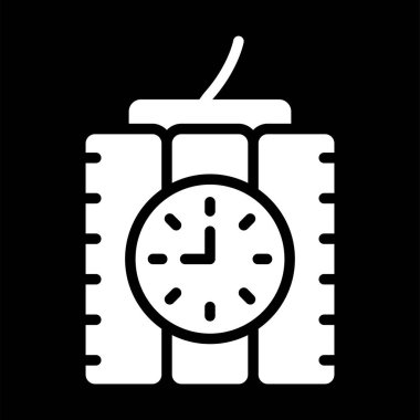 Beyaz Arkaplanda Dinamit Tnt Simgesi. Vektör