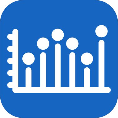 Stats icon, vector illustration simple design