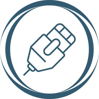 Ethernet Kablo simgesinin vektör illüstrasyonu