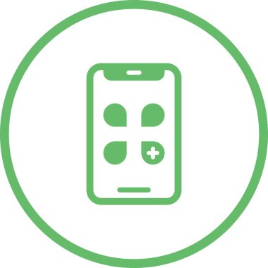 Simge Uygular. Uygulamalar Pictogram. Programlar İmza, Vektör İllüstrasyonu