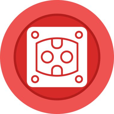 Soket simgesi tasarımı, vektör illüstrasyonu