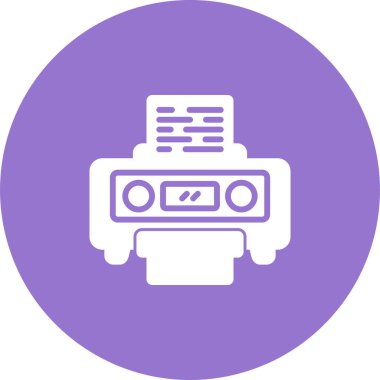 Yazıcı. Web simgesi basit illüstrasyon